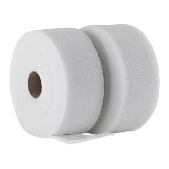 ZanQee TrapEze Disposable Dusting Sheets, 5-inch x 125 ft, White, 250 Sheets/Roll, 2 Rolls/Carton (582505)