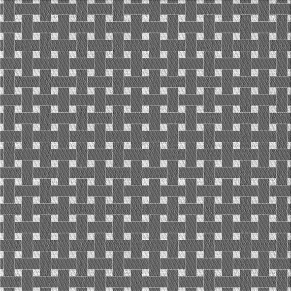 Ahgly Company Indoor Square Patterned Dark Gray Novelty Area Rugs, 5' Square