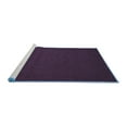 thumbnail image 2 of Ahgly Company Machine Washable Indoor Square Abstract Blue Contemporary Area Rugs, 8' Square, 2 of 4
