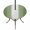 Sage Green, variant on Round Outdoor Tablecloth with Umbrella Hole and Zipper, Dark Green Striped Fitted Table Cover with Elastic Edge for 55-60 Inch, Green White Ombre Farmhouse Gradient Waterproof Patio Tablecoths