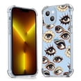 thumbnail image 1 of Beautiful Eyes Clear Case for iPhone 13,Aesthetic Art Design Case for Men Women,Unique Soft Transparent TPU Bumper Case Cover, 1 of 5
