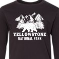 thumbnail image 4 of Inktastic Yellowstone National Park with Bear Mountains and Trees Long Sleeve Youth T-Shirt, 4 of 5