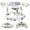 Grey, variant on Baby Walker with Music and Lights ,Foldable Baby Activity Center with Wheels For Infant Boys Girls 6-18 Months,Grey
