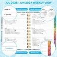 thumbnail image 6 of OMEYA Planner 2026-2027, Medium School Planner 5.8 x 8.3in, Planner Weekly and Monthly Jul.26 - Jun.27, with Inner Pockets, Monthly Tabs, Elastic Closure, Cute Planner for Women, 6 of 11