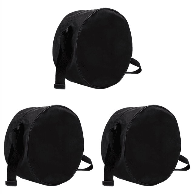 3X Sac à Roulettes de Yoga Sac de Rangement pour Cercle de Yoga Grande Capacité Double Fermeture Éclair Sac à Dos avec Sangle Réglable, 3 x Sac à Roulettes de Yoga, Noir