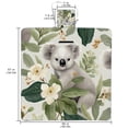 thumbnail image 2 of Koala Extra Large Canvas Picnic Blanket Waterproof Backing, Portable Beach Mat for Outdoor Travel, Foldable Camping Mat with Handle - Blue Stripe Pattern, 2 of 6