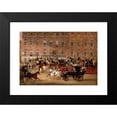thumbnail image 2 of James Pollard 24x18 Black Modern Framed Museum Art Print Titled - Hatchetts - the White Horse Cellar, Piccadilly, 2 of 5