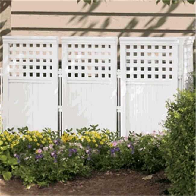 4 Panel Outdoor Patio Privacy Screen Enclosure Air Conditioner Trash Can Fence 