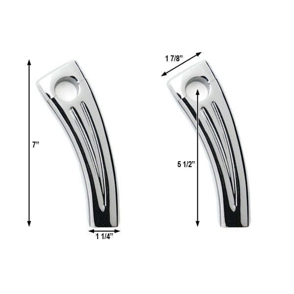 CHROME 5.5/" CUSTOM BILLET HANDLEBAR RISERS 1.5/" PULLBACK SET HARLEY FRONT ENDS