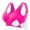 Hot Pink, variant on SIYUDAN Women's Plus Size Proof Running Fitness Yoga Vest Thin Padded No Wire Push Up Breathable Sports Bra, Size M