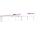 thumbnail image 2 of vidaXL Raised Bed Green 157.48 x 31.50 x 17.32 in Steel, 2 of 4