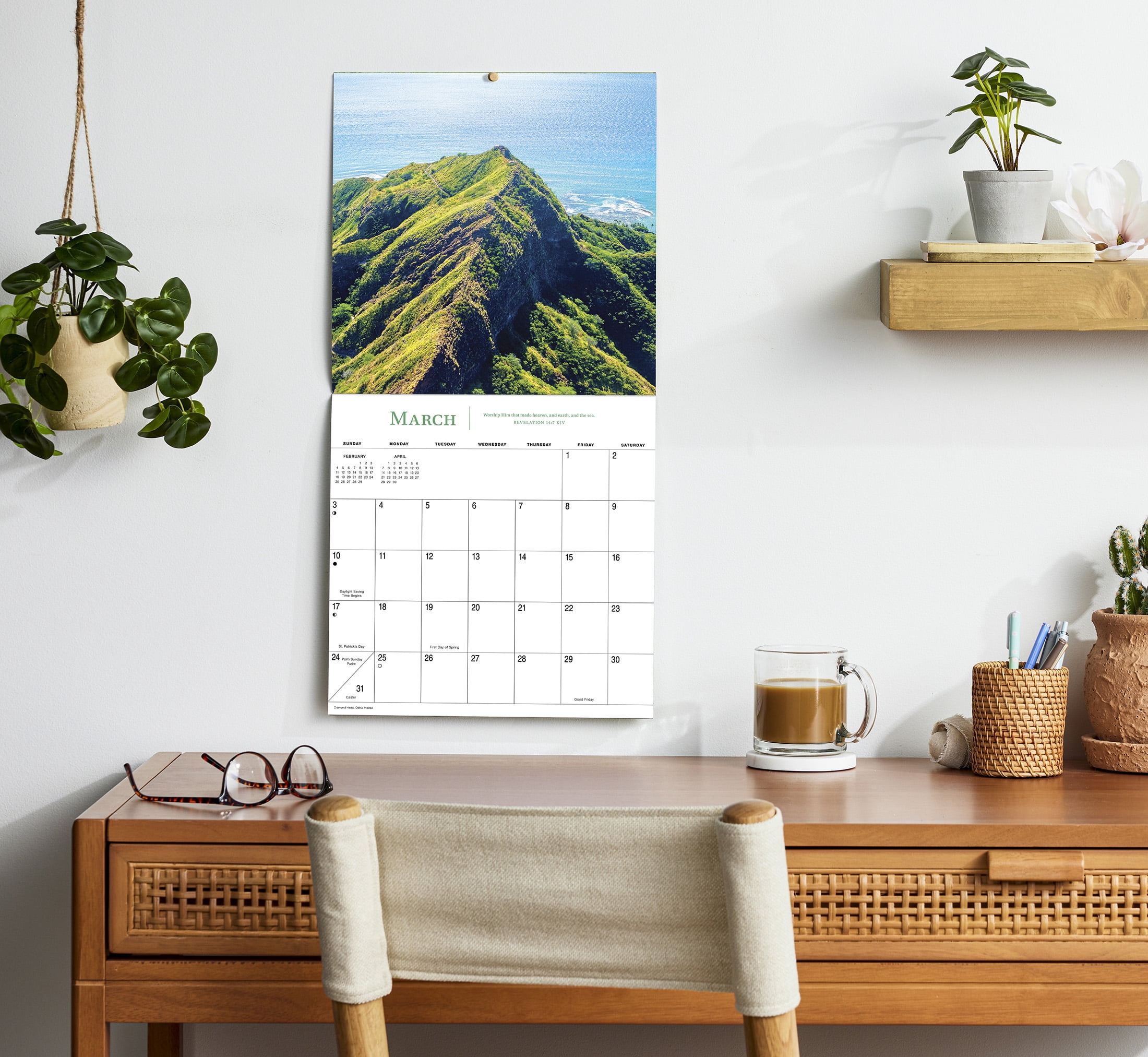 2024-12 Month Calendar- Mountains Majesty 12x12 Hanging Wall Calendar by DaySpring