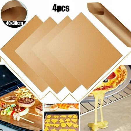 

Fancy Reusable Non-Stick Bakeware Mat Grill Macaron Baking Paper Sheet 16*12inch Brown