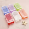 thumbnail image 6 of 6 Pcs Small Plastic Colorful Crayon Box with Lid, Trianu Stackable Storage Case Mini Organizer Containers Clear Latch Storage Bins for Jewelry Beads Craft Office Fishing Tool, 5.3 x 2.9 x1.9 inch, 6 of 7