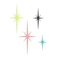 thumbnail image 2 of Dserhfy 4Pcs Metal Starburst Wall Decoration Retro Mini Mid-Century Starburst Wall Art Sculpture Home Bedroom Living Room Bathroom Wall Decorative Sign, 2 of 8