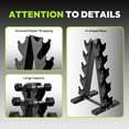 thumbnail image 3 of HANDBODE Dumbbell Rack Stand for 5 Pairs, A-Frame Weight Storage Organizer for Home Gym, 3 of 7