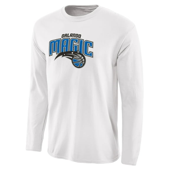 Men's White Orlando Magic Primary Logo Long Sleeve T-Shirt