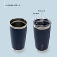 thumbnail image 6 of 20 oz Tumbler Cup | Stainless Steel Insulated Coffee Mug with Lid | Coffee Travel Mug & Iced Coffee Cup | Spillproof Tumbler | BPA-Free Insulated Tumblers (Navy), 6 of 9
