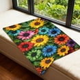 thumbnail image 4 of 28"x40" Boho Floral Fleece Throw Blanket, Soft Small Flannel Blanket for Couch Chair Decor, 4 of 6