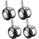 thumbnail image 1 of 4 Pieces Swivel Castors For Furniture, M6 / M8 Chair Trolley Threaded Casters With Brake Zinc Alloy Casters, For Bedside Cabinets, Folding Tables, 1.5, 1 of 5