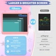 thumbnail image 3 of LCD Writing Tablet Doodle Board, 15inch Colorful Drawing Pad for Kids, Mess Free Coloring for Toddlers, Educational Birthday Toys Gifts for 3-9 Year Old Girls Boys, 3 of 7
