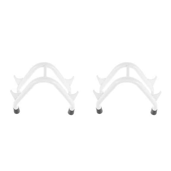 Raindrops 2 pcs Dumbbell Rack Anti-slip Steel Weightlifting Dumbbell Stand for Home