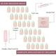 thumbnail image 4 of Press-On Nails Glamnetic Pistacho Creme Short Almond, 4 of 6