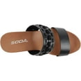 thumbnail image 5 of Soda Bow Women Open Round Toe Double Strap Wedge Sandals, 5 of 5