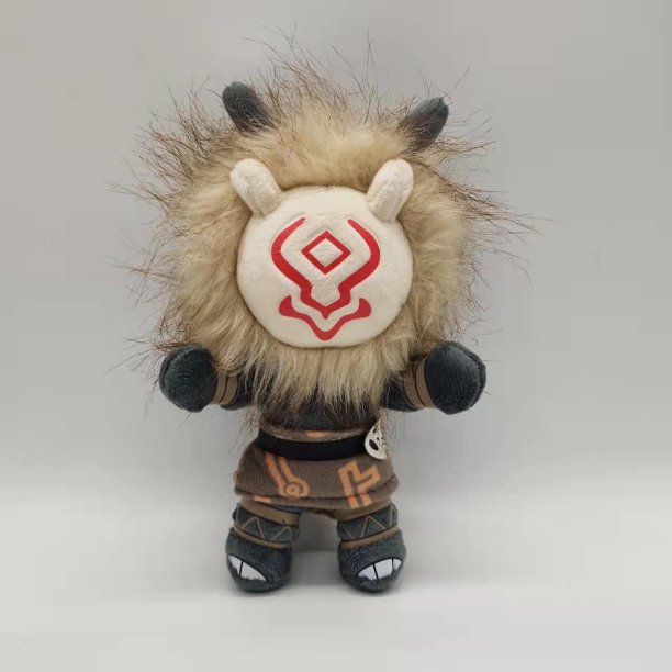 Genshin Impact Hilichurl Juego de peluche Plushie Muñeca de peluche de 20 cm Figura suave Llavero de 10 cm Accesorios de cosplay Regalo de cumpleaños para fanáticos de niños (muñeca de 8 pulgadas