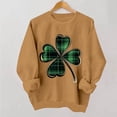 thumbnail image 3 of Craaazy Sweatshirts for Women St Patricks Day Shamrock Prints Long Sleeves Funny Loose Fit Casual Spring Clothes Gifts, 3 of 6