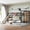 Yellow-Twin XL, variant on Twin XL Size Loft/Bunk Bed with Basketball Hoop, Pull-up Rings and Climbing Wall, Metal Loft Bed Frame with Slide and Bookshelves, Heavy Duty Bunk Beds with Guardrail