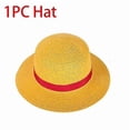 thumbnail image 2 of Anime Luffy Cosplay Costume Wano Country Monkey D. Luffy Cosplay Kimono for Man Adults Red Cardigan Hat Halloween Costumes, 2 of 5