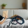 thumbnail image 3 of Vintage Nautical Tattoo Soft Flannel Fleece Throw Blanket, Funny Colorful Octopus and Curly Tentacles in Retro Diving Suit, Cozy Plush for Indoor and Outdoor Use, 50" x 70", Multicolor, by Ambesonne, 3 of 5