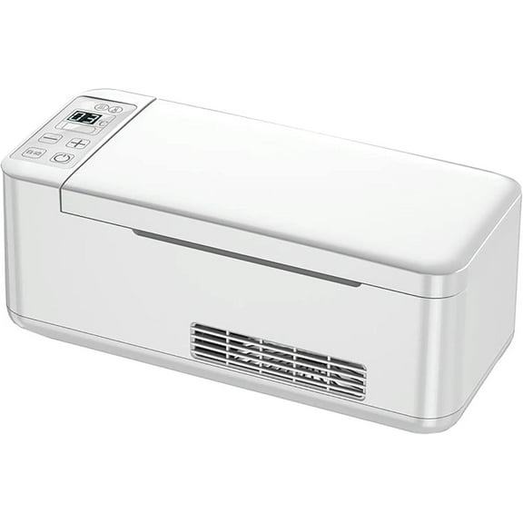 GXCZ Insulin Cooler, Insulin Refrigerator, Insulin Refrigerator Cooler, Portable Refrigerator, Rechargeable LCD Display Screen Adjustable From 0-18 , Suitable For Travel, Airplane, Car Coolers