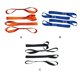 thumbnail image 5 of Sidaley 4 Uds cinturón de amarre sólido y de larga duración amarre de trinquete con cordones pesados ​​colgantes de nailon Gafas de moto azul * 2.5 * 46 cm, 5 of 6