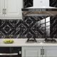 thumbnail image 2 of 10 pegatinas para azulejos de pared de cocina y baño, estilo mosaico de mármol cuadrado, impermeables, autoadhesivas, para decoración del hogar (negro, 2,10 x 10 cm), 2 of 4