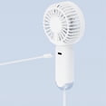 thumbnail image 4 of Handheld Fan USB Rechargeable Mini Quiet Fan Portable Desktop Fan with 3 Speed Settings for Home Office Dorm, Plastic, 1 Fan, 4 of 6
