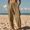 #Khaki, variant on DPTALR Women's Fashion Casual Loose Baggy Cropped Linen-Look Pocket Trousers,Blue,Size XXL