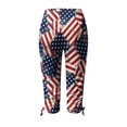thumbnail image 5 of Womens Relaxed Fit Pants by Generic Summer Casual Drawstring Solid Cropped Cargo Pants, Black, Size XL, 5 of 5