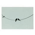 thumbnail image 1 of Bird on a Wire Cutting Board, Simplistic Love Themed Image of Romantic Couple Birds, Decorative Tempered Glass Cutting and Serving Board, in 3 Sizes, by Ambesonne, 1 of 2