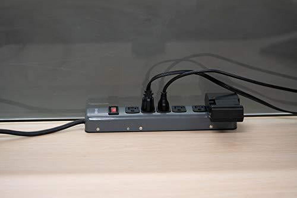 Southwire Power Strip - 6 Outlets, 5' Cord, Circuit Breaker - Gray