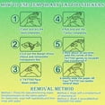thumbnail image 3 of Pegatinas temporales con forma de relámpagos, cazadores de películas de demonios para niños, 3 of 6