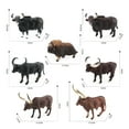 thumbnail image 6 of sunsanly Cattle Figurine Realistic Water Buffalos Bull Cow Muskox Miniature Solid Model Early Learning Educational Toy Wild Animal Statue Model Desktop Ornament Model Gift, 6 of 8