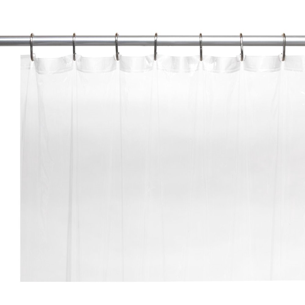Royal Bath Extra Long 5 Gauge Vinyl Shower Curtain Liner With Metal