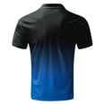 thumbnail image 4 of iOPQO Polo Shirts For Men Mens Fashion Casual Sports Gradient Lapel Short Sleeve Shirt Topmens T Shirt Mens Shirts Blue 3Xl, 4 of 4