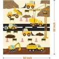thumbnail image 6 of Trucks Kids Blanket 60"x50", Soft Fleece Construction Vehicle Throw Blankets for Boys Girls, Cute Comfy Throws for Couch Sofa Bed, Cozy Warm Quilt Blanket for Baby Toddler Kids, Birthday Gifts, 6 of 6