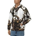 thumbnail image 3 of Naloa Skeleton Dance with Mushrooms Men’s Hoodies, Zip up Hoodie, Sweatshirts,Hoodies for Men Sizes S-3XL-XX-Large, 3 of 5
