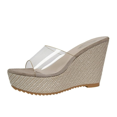 

adviicd Heels Sandals for Women Womens Wedge Sandals Size 9 Easy Fashion Spring And Summer Thick Heel Women Women s & Outdoor Sandals & Slides