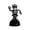 Black1, variant on Halloween Solar Dancing Figurine, Bobble Head Desk Ornament, Skeleton Car Accent For Car Dashboard Tabletop Shelf