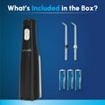 thumbnail image 6 of Waterpik Cordless Express Portable Water Flosser with 2 Settings, 2 Tips, ADA Accepted, Black, 6 of 10
